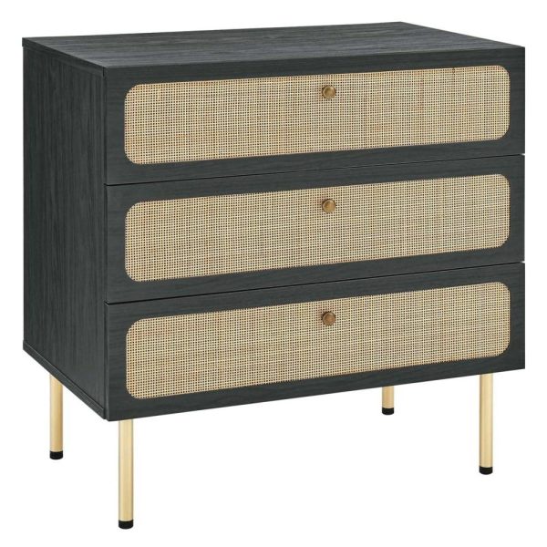 Contemporary Chaucer 3-Drawer Chest With Full Glide Drawers  |  Chest Of Drawers Bedroom Chest Of Drawers