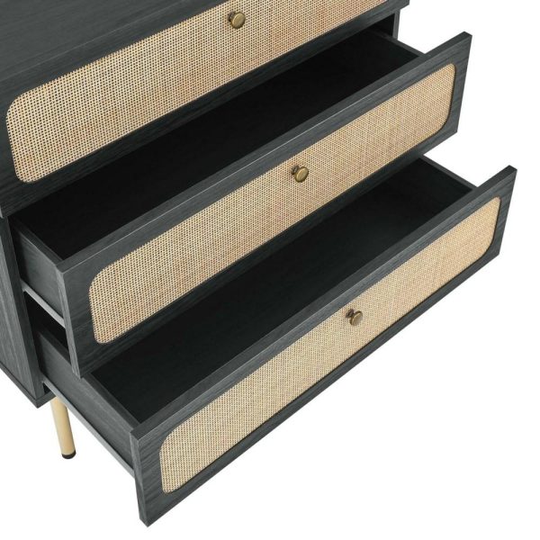 Contemporary Chaucer 3-Drawer Chest With Full Glide Drawers  |  Chest Of Drawers Bedroom Chest Of Drawers