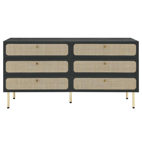 Contemporary Chaucer 6-Drawer Dresser With Full Glide Drawers  |  Dressers Bedroom Dressers