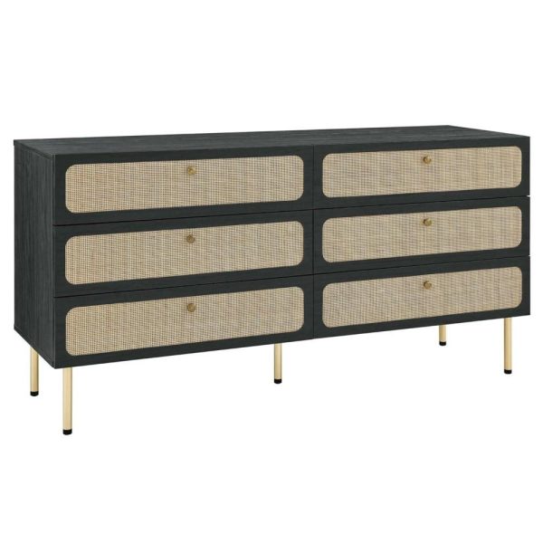 Contemporary Chaucer 6-Drawer Dresser With Full Glide Drawers  |  Dressers Bedroom Dressers