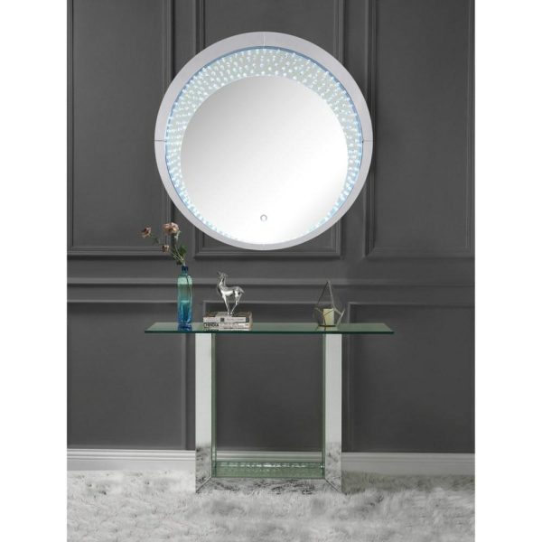 Contemporary Console Table With Mirrored Top  |  Sofa Tables Living Room Sofa Tables