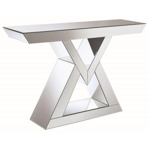 Contemporary Console Table With Triangle Base  |  Sofa Tables Living Room Sofa Tables