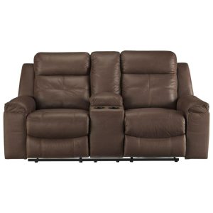 Contemporary Double Reclining Loveseat With Console  |  Reclining Loveseats Living Room Reclining Loveseats