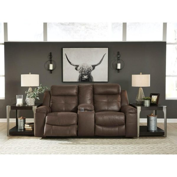 Contemporary Double Reclining Loveseat With Console  |  Reclining Loveseats Living Room Reclining Loveseats