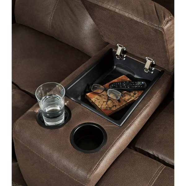 Contemporary Double Reclining Loveseat With Console  |  Reclining Loveseats Living Room Reclining Loveseats