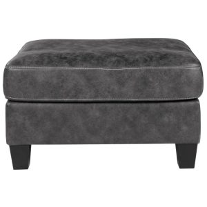 Contemporary Faux Leather Ottoman  |  Ottomans Living Room Ottomans