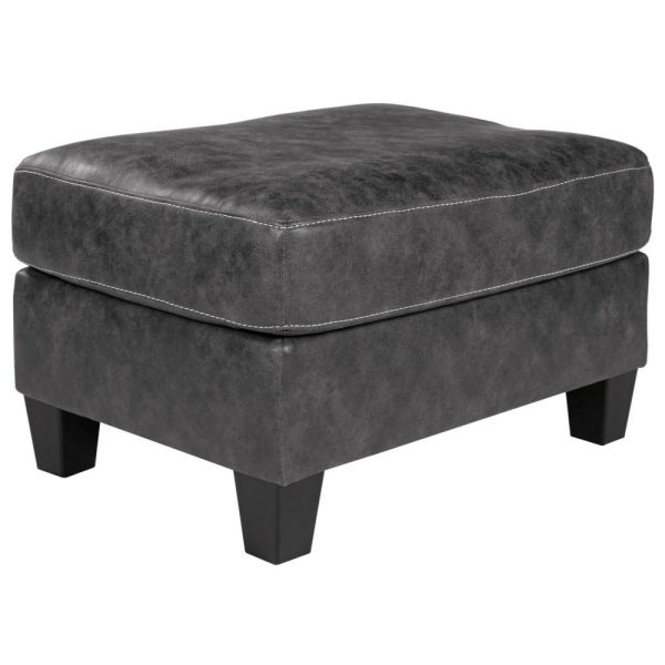 Contemporary Faux Leather Ottoman  |  Ottomans Living Room Ottomans