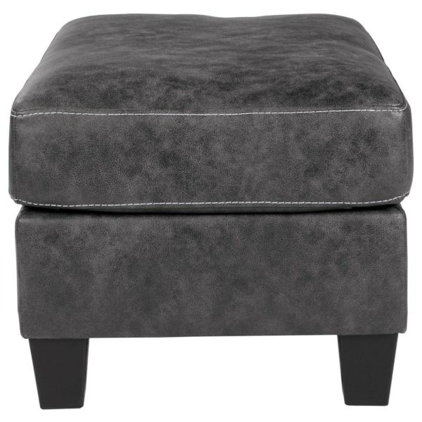 Contemporary Faux Leather Ottoman  |  Ottomans Living Room Ottomans