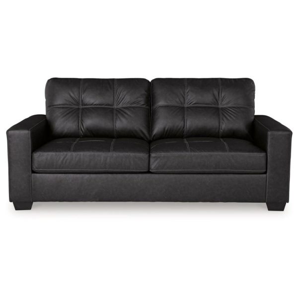 Contemporary Faux Leather Queen Sofa Sleeper  |  Sleeper Sofas Living Room Carbon