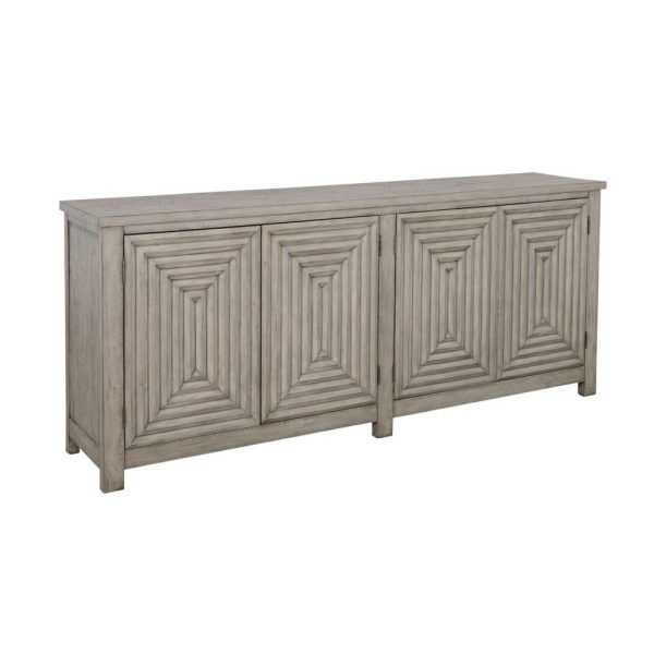 Contemporary Four Door Credenza  |  Accent Cabinets Accent Cabinets Accent Cabinets