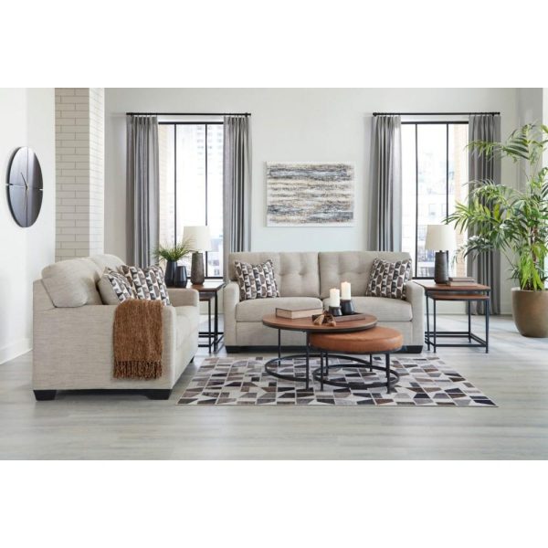 Contemporary Full Sofa Sleeper With Track Arms  |  Sleeper Sofas Living Room Sleeper Sofas