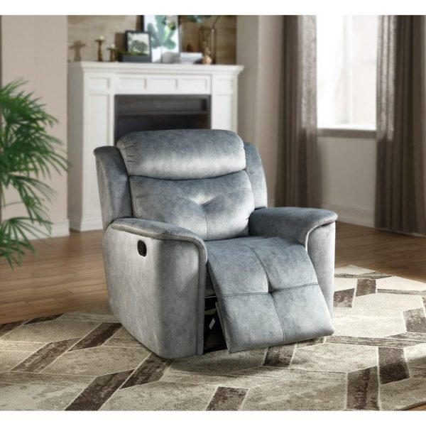 Contemporary Glider Recliner With External Latch Handle  |  Recliners Living Room Recliners