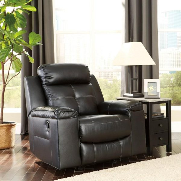 Contemporary High-Back Rocker Recliner With Led Lighting  |  Recliners Living Room Recliners