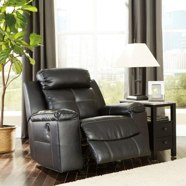 Contemporary High-Back Rocker Recliner With Led Lighting  |  Recliners Living Room Recliners