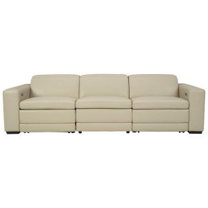 Contemporary Leather Match Power Reclining Sofa  |  Sofas Living Room Sofas