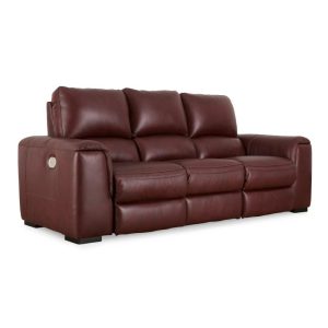 Contemporary Leather Match Power Reclining Sofa  |  Sofas Living Room Sofas