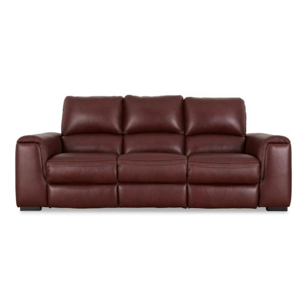 Contemporary Leather Match Power Reclining Sofa  |  Sofas Living Room Sofas