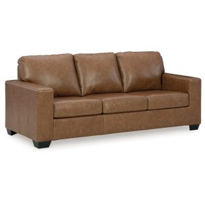 Contemporary Leather Match Sofa  |  Sofas Living Room Sofas