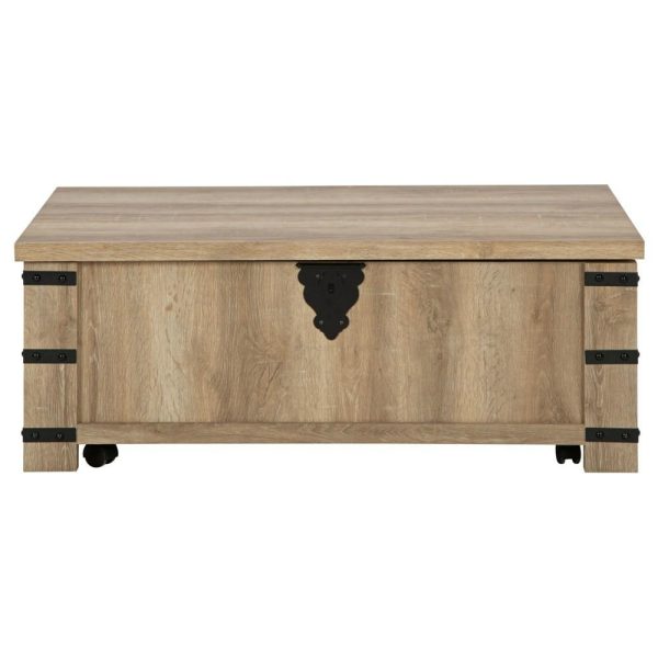 Contemporary Lift-Top Coffee Table With Metal Accents  |  Coffee Tables Coffee Tables Coffee Tables