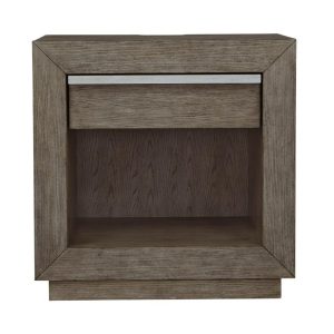 Contemporary Nightstand With Soft-Close Drawers, Outlet, & Usb Charging  |  Nightstands Bedroom Nightstands