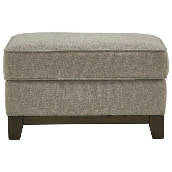 Contemporary Ottoman With Exposed Rail Base  |  Ottomans Living Room Ottomans