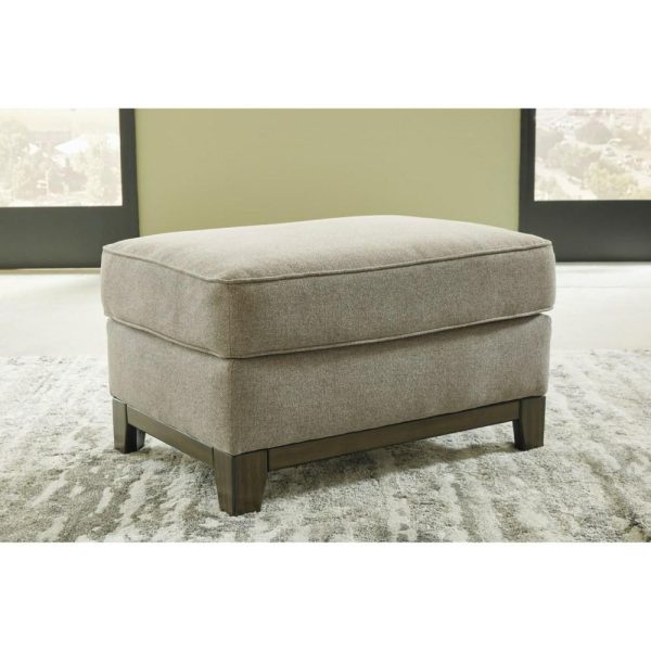 Contemporary Ottoman With Exposed Rail Base  |  Ottomans Living Room Ottomans