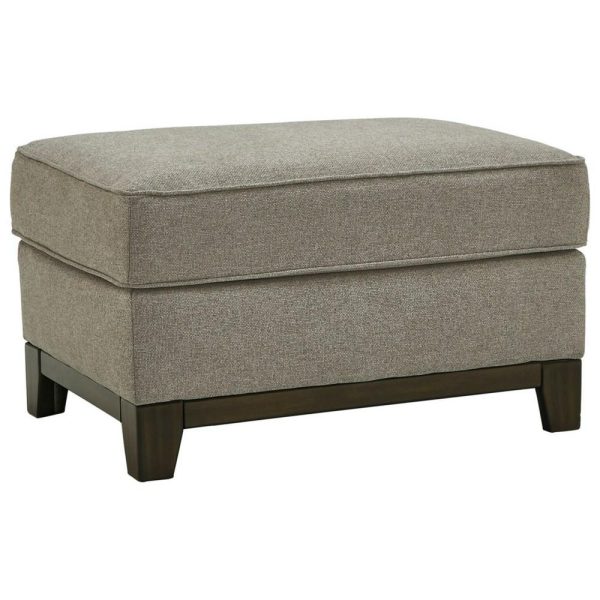 Contemporary Ottoman With Exposed Rail Base  |  Ottomans Living Room Ottomans