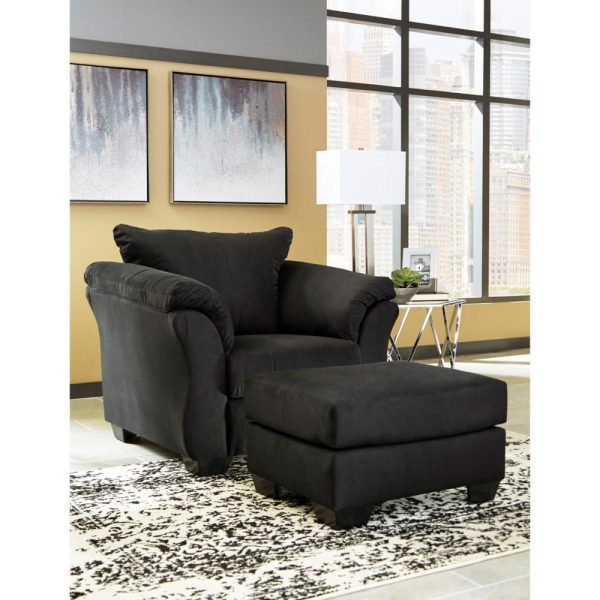 Contemporary Ottoman With Tapered Legs  |  Ottomans Living Room Ottomans