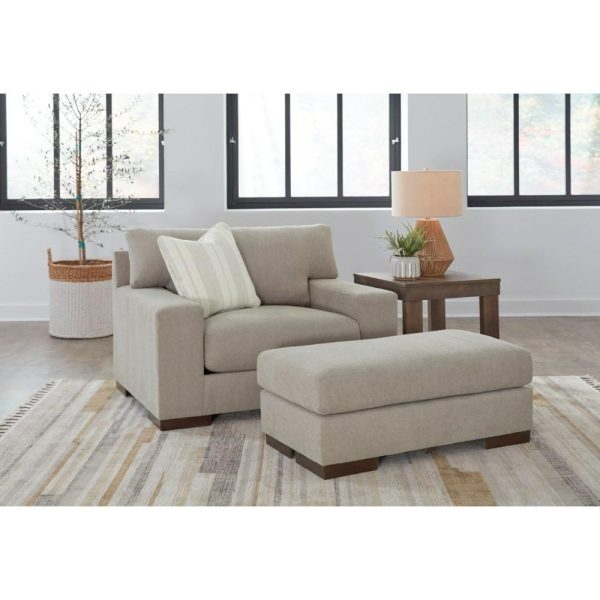 Contemporary Oversized Chair With Reversible Cushions  |  Living Room Chairs Living Room Living Room Chairs