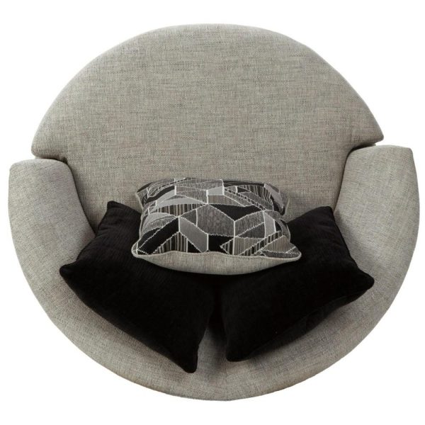 Contemporary Oversized Round Swivel Chair  |  Living Room Chairs Living Room Living Room Chairs