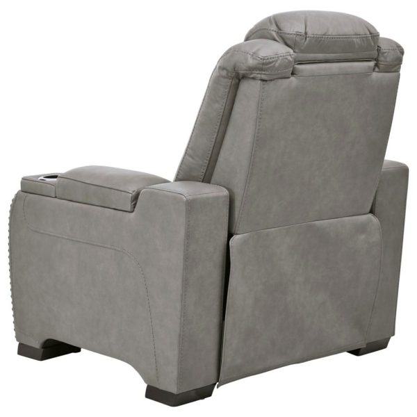 Contemporary Power Recliner With Adjustable Headrest And Lumbar Support  |  Recliners Living Room Recliners