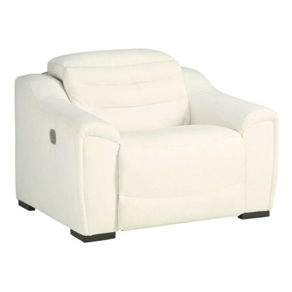 Contemporary Power Recliner With Adjustable Headrest  |  Recliners Living Room Recliners