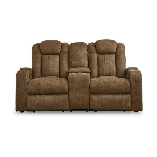 Contemporary Power Reclining Loveseat  |  Reclining Loveseats Living Room Reclining Loveseats