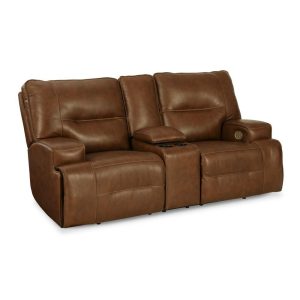 Contemporary Power Reclining Loveseat With Console  |  Reclining Loveseats Living Room Reclining Loveseats