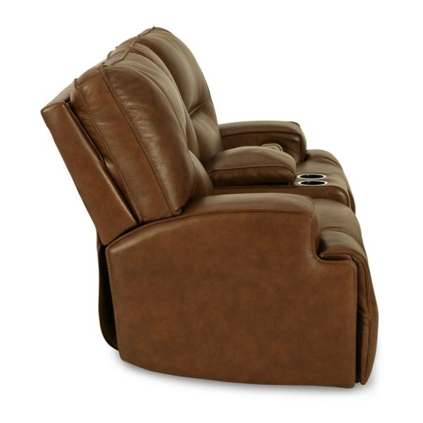 Contemporary Power Reclining Loveseat With Console  |  Reclining Loveseats Living Room Reclining Loveseats