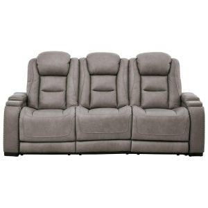 Contemporary Power Reclining Sofa With Adjustable Headrest And Lumbar Support  |  Sofas Living Room Sofas