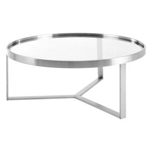 Contemporary Relay Coffee Table With Tempered Glass Top  |  Coffee Tables Coffee Tables Coffee Tables