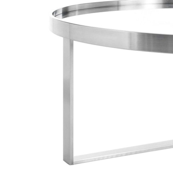 Contemporary Relay Coffee Table With Tempered Glass Top  |  Coffee Tables Coffee Tables Coffee Tables