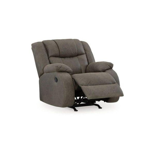 Contemporary Rocker Recliner With Pillow Armrests  |  Recliners Living Room Recliners