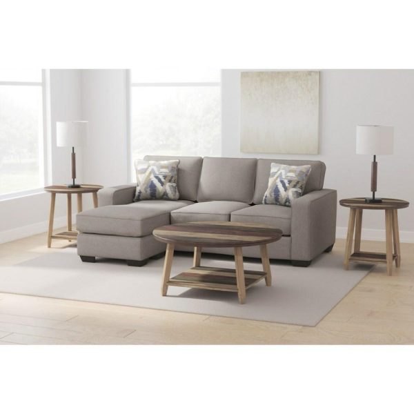 Contemporary Sofa Chaise With Reversible Ottoman  |  Sectional Sofas Living Room Sectional Sofas