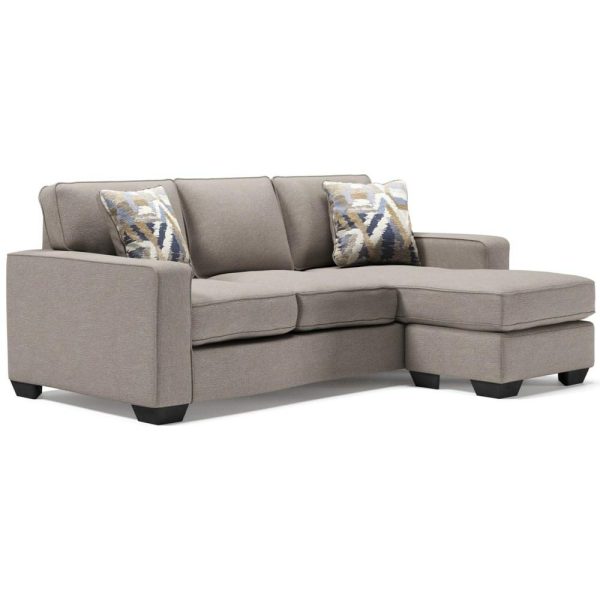 Contemporary Sofa Chaise With Reversible Ottoman  |  Sectional Sofas Living Room Sectional Sofas