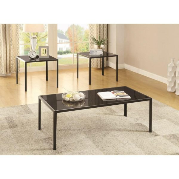 Contemporary Three Piece Occasional Set  |  Occasional Table Sets Living Room Occasional Table Sets