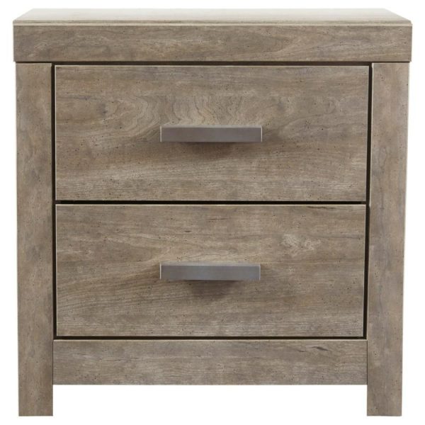 Contemporary Two Drawer Night Stand With Usb Ports  |  Nightstands Bedroom Nightstands