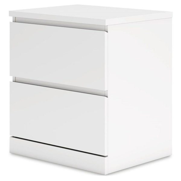 Contemporary Two-Drawer Nightstand  |  Nightstands Bedroom Nightstands