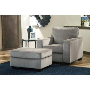 Contemporary Upholstered Chair And Ottoman  |  Living Room Chairs Living Room Living Room Chairs