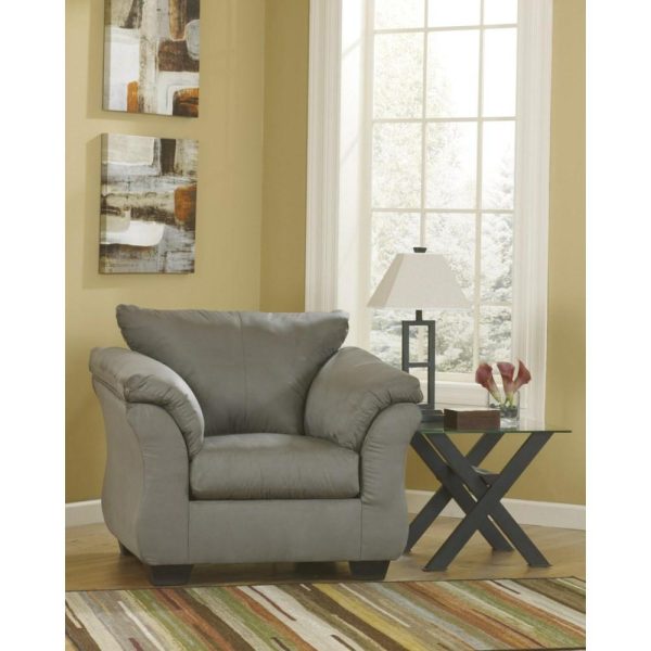 Contemporary Upholstered Chair And Ottoman With Tapered Legs  |  Living Room Chairs Living Room Living Room Chairs