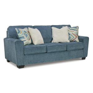 Contemporary Upholstered Sofa With Block Legs  |  Sofas Living Room Sofas