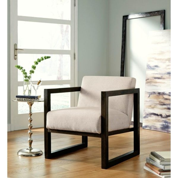 Contemporary Wood Frame Accent Chair  |  Living Room Chairs Living Room Living Room Chairs