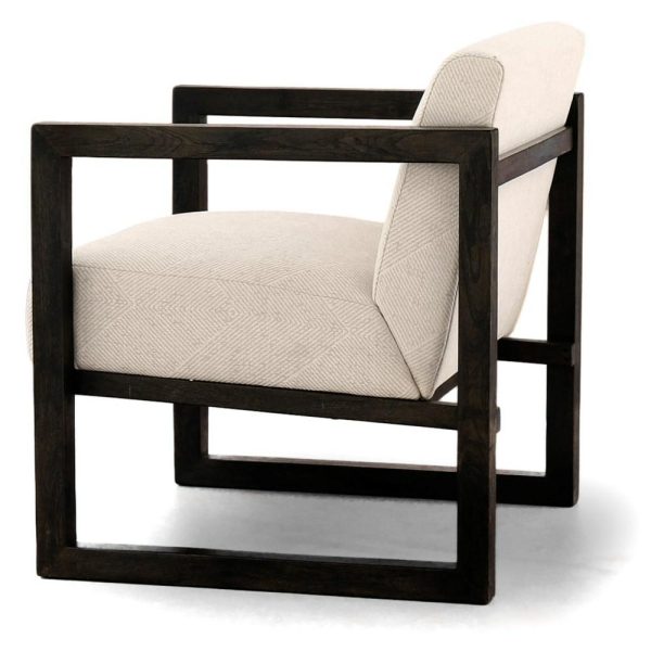 Contemporary Wood Frame Accent Chair  |  Living Room Chairs Living Room Living Room Chairs