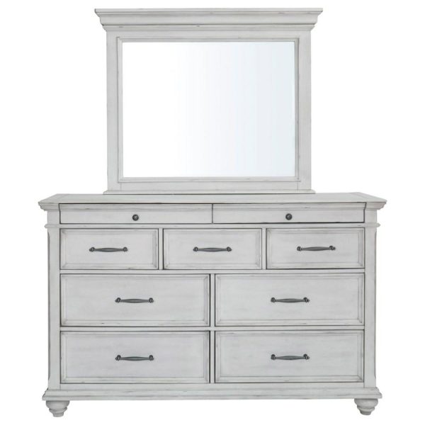 Cottage 9-Drawer Dresser And Mirror Set  |  Mirrored Dressers Bedroom Mirrored Dressers